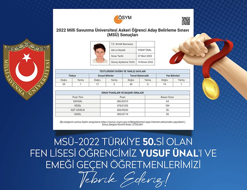 MSÜ Sınavında Dev Başarı!
