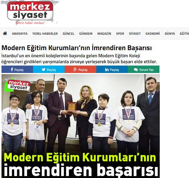 Modern Eğitim Kurumları’nın İmrendiren Başarısı