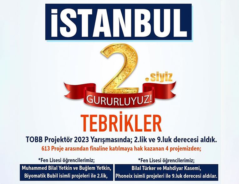 TOBB Projektör 2023 Yarışmasında 2. OLDUK!