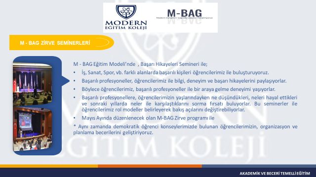 M-BAG ZİRVE SEMİNERLERİ